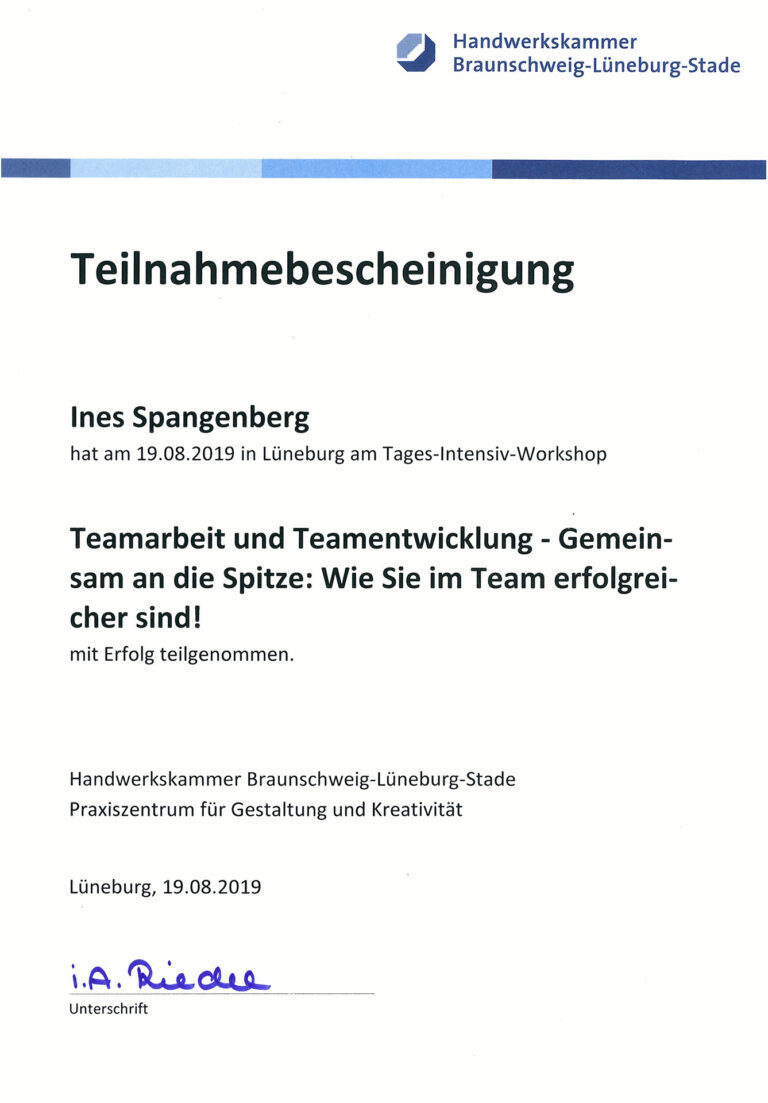 HWK_Teilnahmebescheinigung_Teamarbeit-und-Teamentwicklung_19.08.2019
